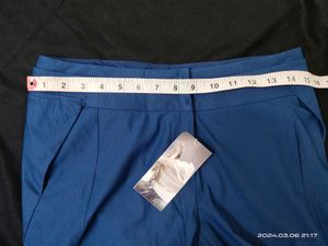 Women Blue Formal Pant