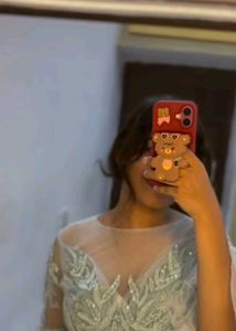 Beautiful Light Blue Embellished Gown