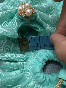 Beautiful Mint Green ladoo gopal dress