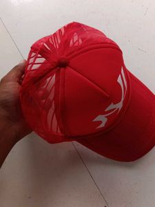 Red NY Yankees Trucker Hat