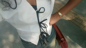 Chic White Tie-Front Top