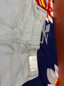 Custom Distressed Smiley Face Jeans