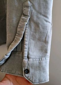 Men's Baggy Grey Washed Shirt