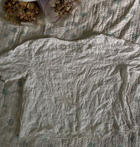 White Embroidered Cropped Top