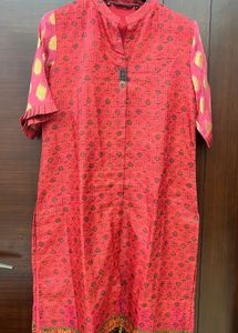 Elegant Red Printed Kurta