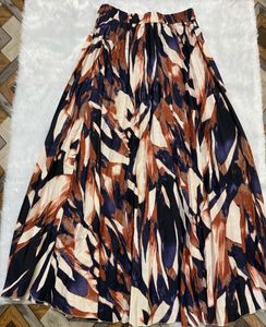 COMBO Bohemian Print Pleated Maxi Skirt