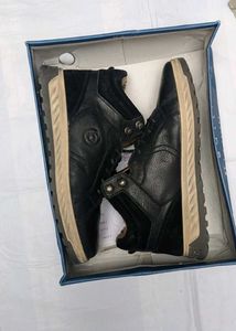 Bugatti Black Leather Boots