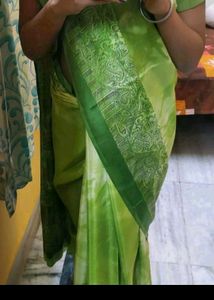 satin glossy Saree
