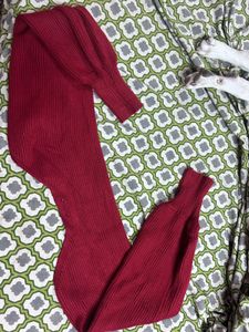 Burgundy Knit Sweater or shrug