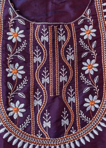 Embroidered Silk Kurta