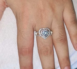 Heart Design Cubic Zirconia Ring