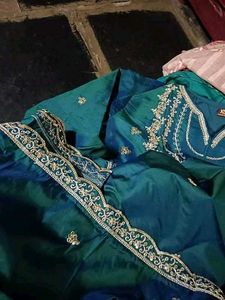 Teal Kurta Set with Dupatta