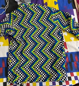 Retro Geometric Print Shirt