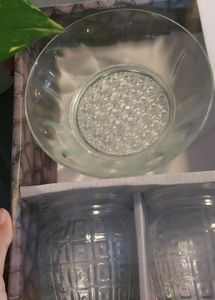 4 pieces cup with 2 piecesserving bowl✨️