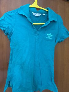 Adidas Teal Polo T-Shirt