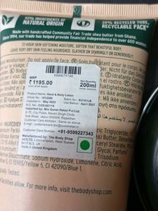 The Body Shop Argan Lotion &amp; Butter