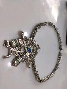Lord Krishna Flute Pendant Necklace