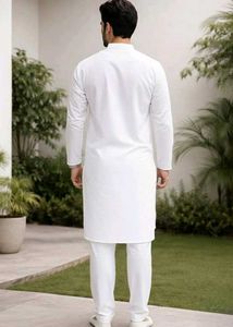 PURE ✨ COTTON Men's White Kurta Pajamas