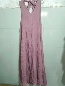 Flowy Maxi Dress with Halter Neck