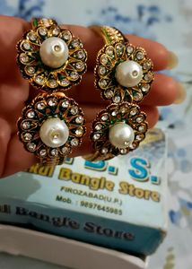 Bikaneri Polki Style Bangles
