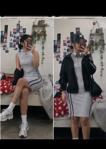 Sleeveless Zip-Up Mini Dress