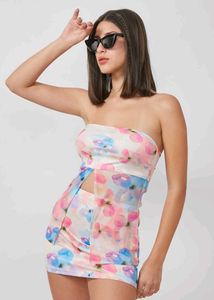 Floral co ord Mini skirt top Dress