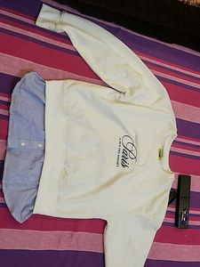 Paris Graphic Sweatshirt with Shirt Detail