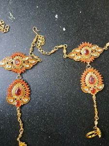 🔥 Bridal Heavy Jewellery 🔥 Orange Color
