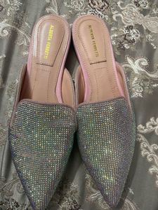 Alberta Ferretti Embellished Mules