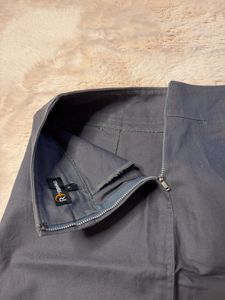 Classic Grey Pencil Skirt With Pockets
