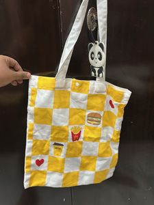 McDonald's Checkerboard Tote Bag Collectible viral