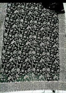 Zardosi Full work Green Embroidered Saree