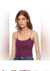 ONLY Casual Sleeveless Solid WomenPurple Top