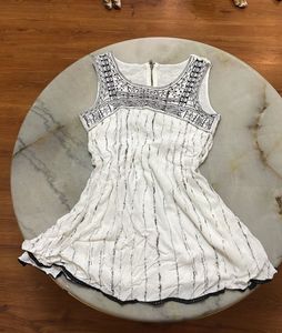 Bohemian White Mini Dress