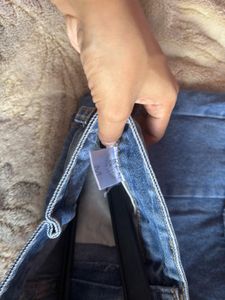 blue high waist denim  Shorts