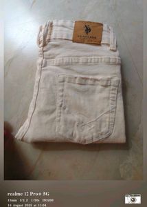 U.S Polo Assn 9-10 Yrs PureWhite Jeans (Twice Used