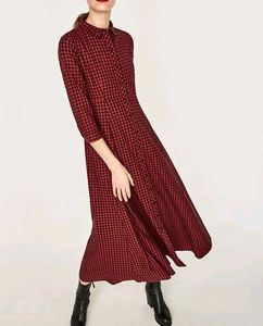 Zara denim premium collection dress