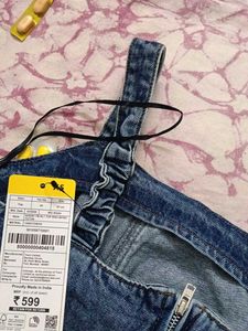 Blue Denim Corset Top