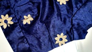 Elegant Blouse Set - Gold &amp; Navy
