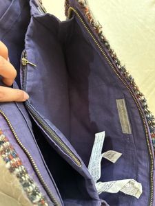 ZARA Textured Tweed Clutch Bag
