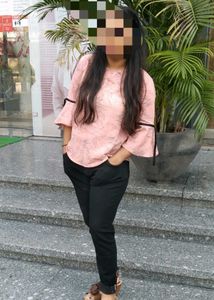 Stylish Pink Bell Sleeve Top and jeans