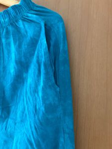Cozy Blue Pajama Top