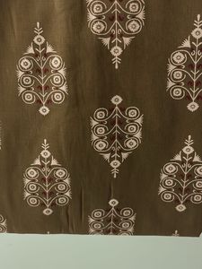Olive Green Printed Kurta