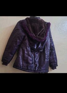 Cozy Purple Plaid Winter Jacket