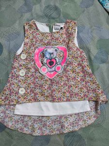 Cute Floral Bunny Top for 4-6 years girl