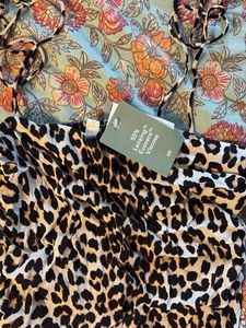 Leopard Print Tie Strap Crop Top