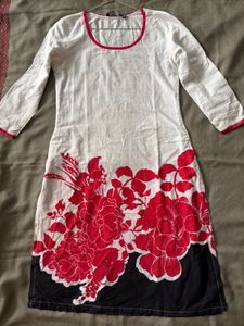white kurta melange by lifestyle