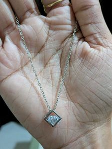 Sparkling Cube Pendant Necklace