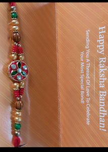 Stone Petaled Rakhi For Raksha Bandhan