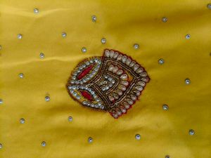 Exquisite Yellow  heavy Embellished Saree